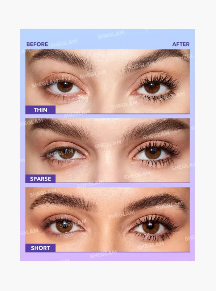 ⁦SHEGLAM Flutter Wink Volumizing Mascara-Black⁩ - الصورة ⁦5⁩