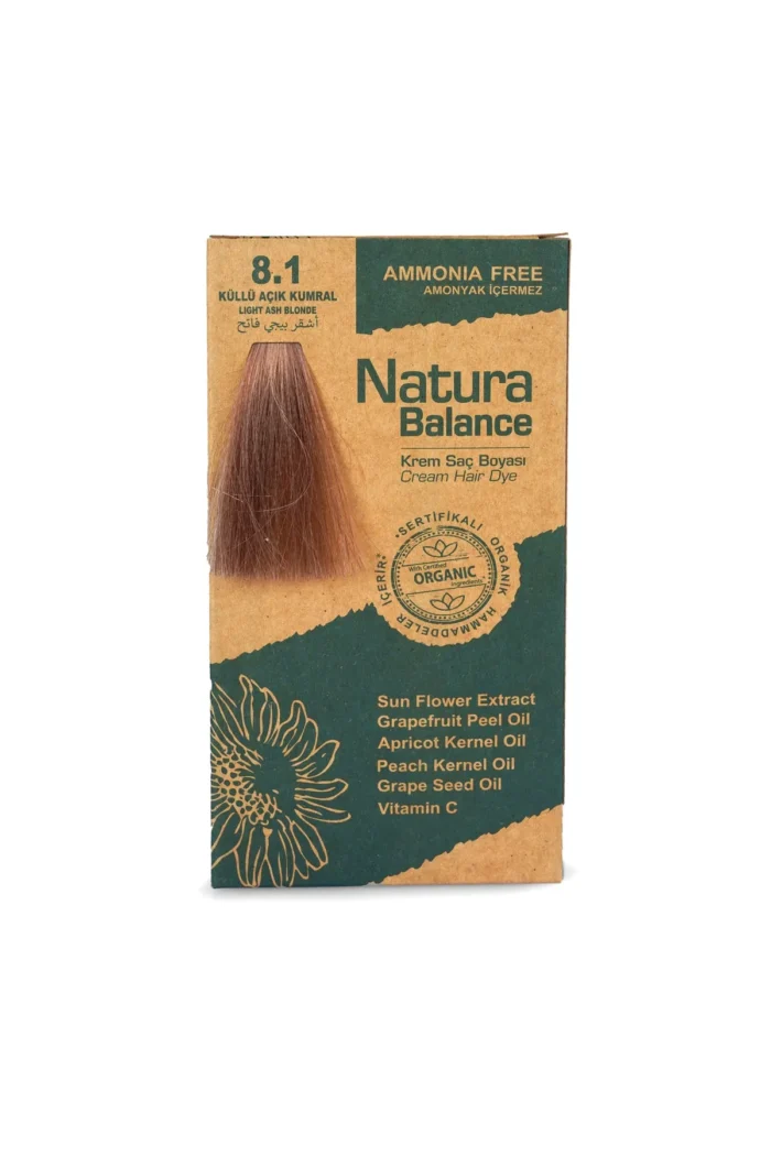 ⁦Natura Balance Hair Dye 8 blonde brown⁩ - الصورة ⁦2⁩