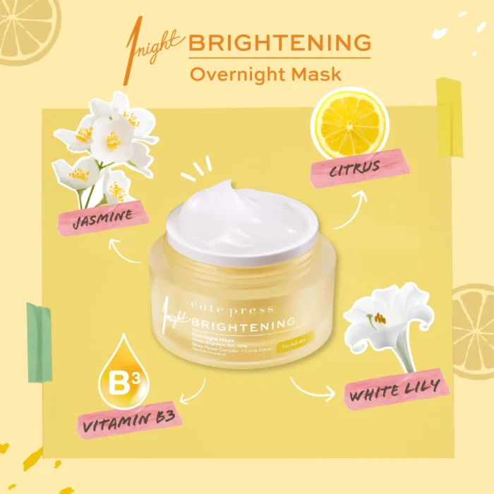 ⁦Cute Press 1 Night Brightening Overnight Mask⁩ - الصورة ⁦2⁩