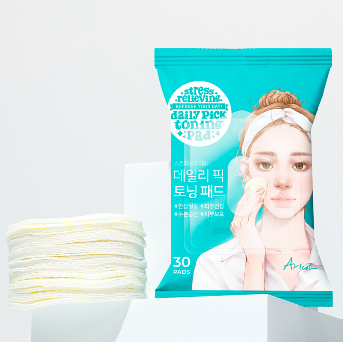 ARIUL Stress Relieving Daily Pick Toning Pad - 30sheets