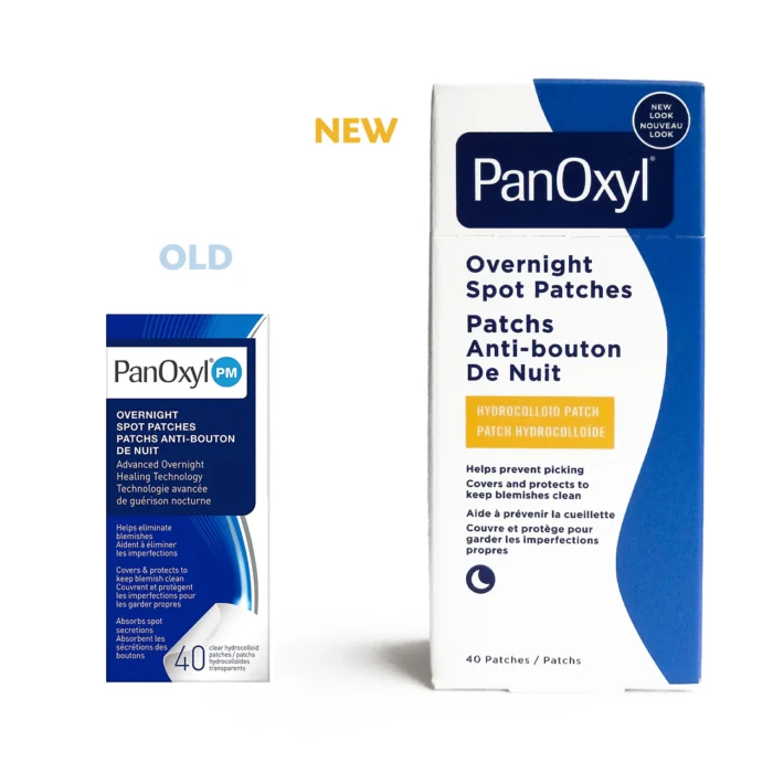 ⁦PanOxyl PM - Overnight Hydrocolloid Spot Patches | 40 Clear Patches⁩ - الصورة ⁦2⁩