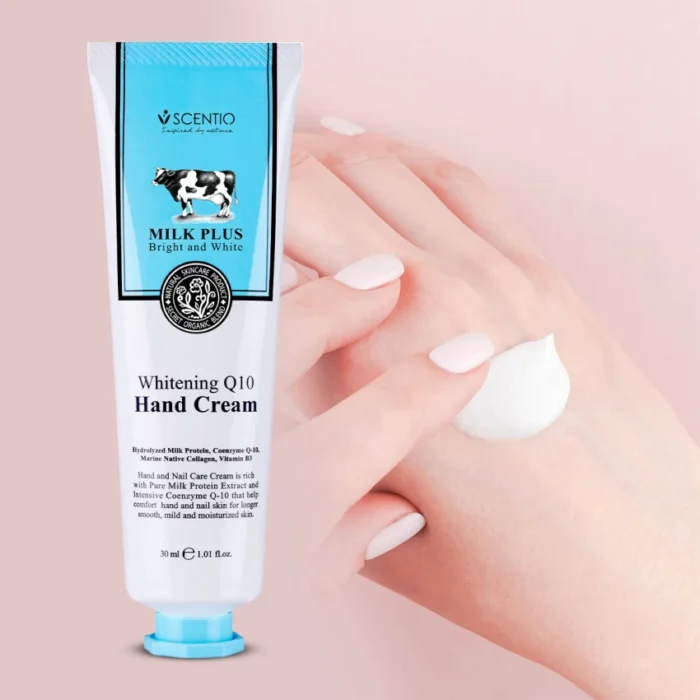 ⁦Scentio Milk Plus Whitening Q10 Hand Cream - 30 ml⁩ - الصورة ⁦3⁩