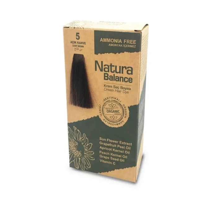 ⁦Natura Balance Hair Dye 5 light brown⁩ - الصورة ⁦2⁩
