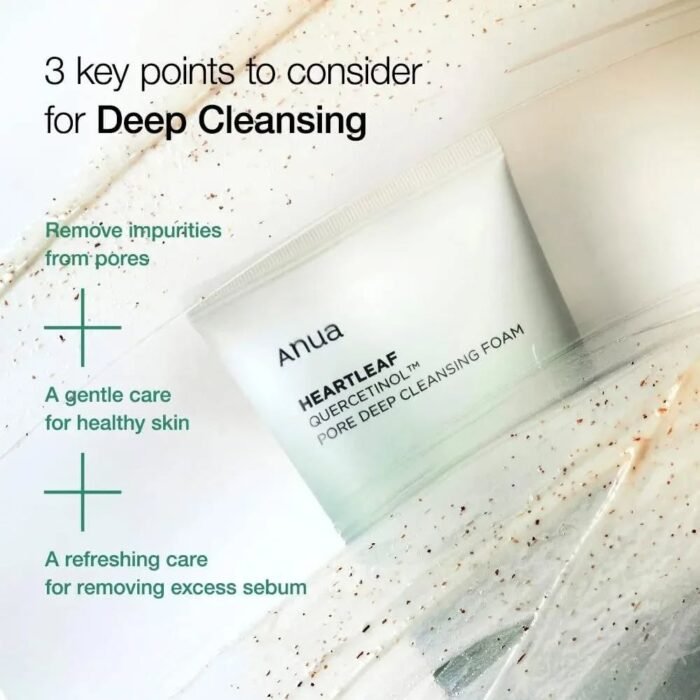 ⁦Anua, Heartleaf Quercetinol Pore Deep Cleansing Foam 150 ml⁩ - الصورة ⁦7⁩