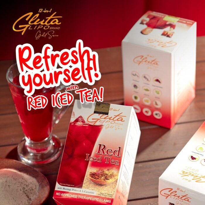 Gluta Lipo 12 in 1 Red Ice Tea 25g x 10 Sachets
