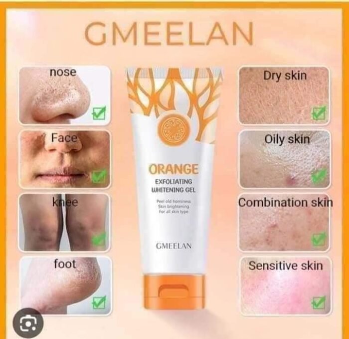 ⁦Gmeelan Orange Exfoliating Whitening Gel 50g⁩ - الصورة ⁦5⁩