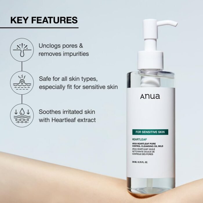 ⁦Anua Heartleaf Pore Control Cleansing Oil Mild 200 ml⁩ - الصورة ⁦3⁩