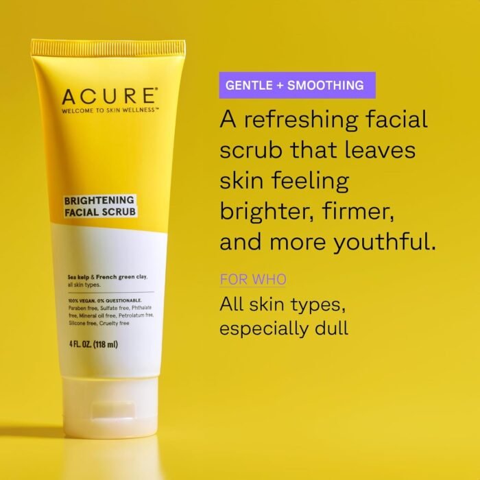 ⁦Acure Brightening Facial Scrub 118 Ml⁩ - الصورة ⁦4⁩
