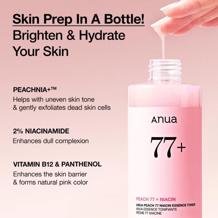 ⁦Anua Peach 77 Niacin Essence Toner 250ml⁩ - الصورة ⁦4⁩