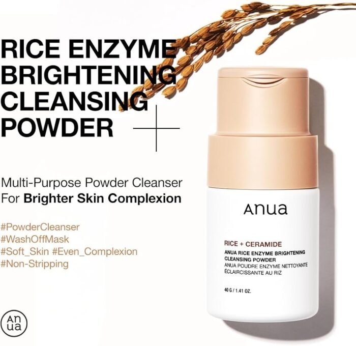 ⁦Anua Rice Enzyme Brightening Cleansing Powder 40g⁩ - الصورة ⁦5⁩