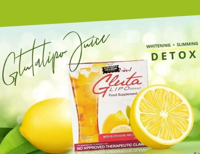12in1 Glutalipo Juice for Weight Loss/detox/cleansing 21g x 10 sachets , lemon