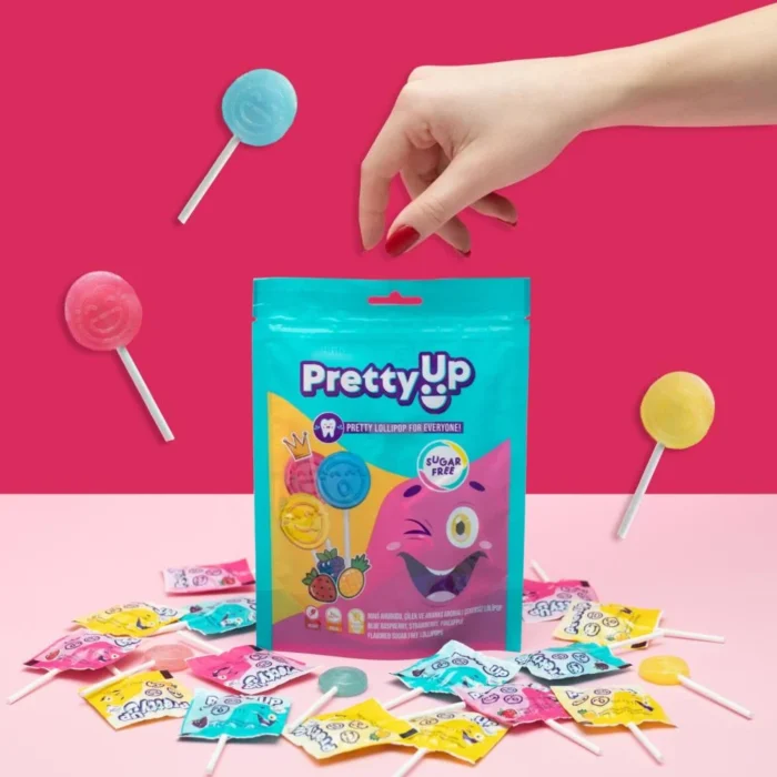 Pretty up Sugar Free Flat Lollipops