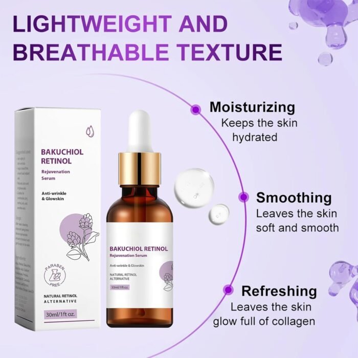 ⁦Venature Bakuchiol Retinol Rejuvenation Serum 30ml⁩ - الصورة ⁦2⁩