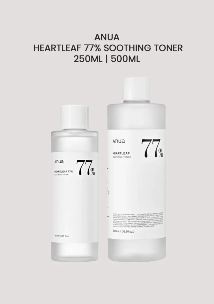 ⁦Anua Heartleaf 77% Soothing Toner 250mL & 500mL⁩ - الصورة ⁦2⁩