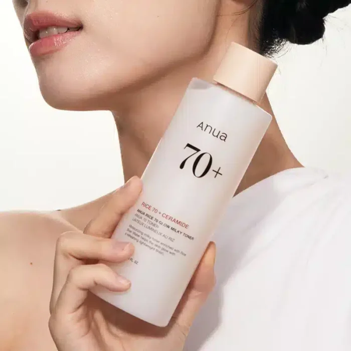 ⁦Anua RICE 70 GLOW MILKY TONER 250 ml⁩ - الصورة ⁦4⁩