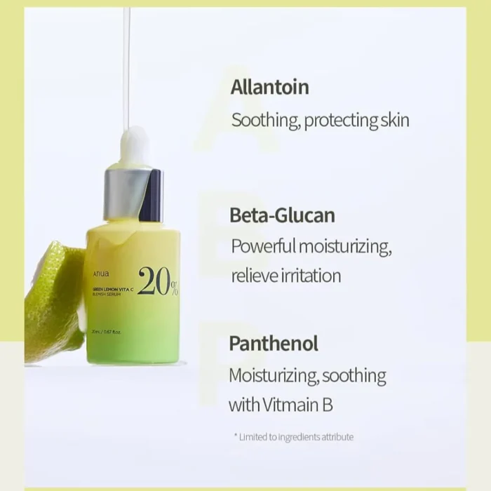 ⁦ANUA Green Lemon Vitamin C Blemish Serum 20mL⁩ - الصورة ⁦11⁩