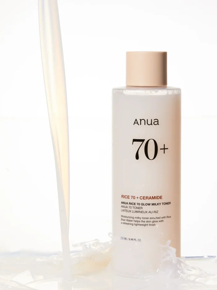 ⁦Anua RICE 70 GLOW MILKY TONER 250 ml⁩ - الصورة ⁦3⁩