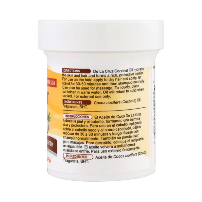 ⁦De La Cruz® Coconut oil Moisturizer 2.2 OZ for hair and skin⁩ - الصورة ⁦2⁩