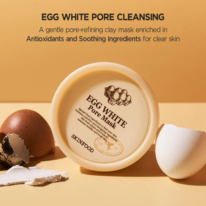 ⁦SKINFOOD Egg White Pore Mask 120g⁩ - الصورة ⁦3⁩