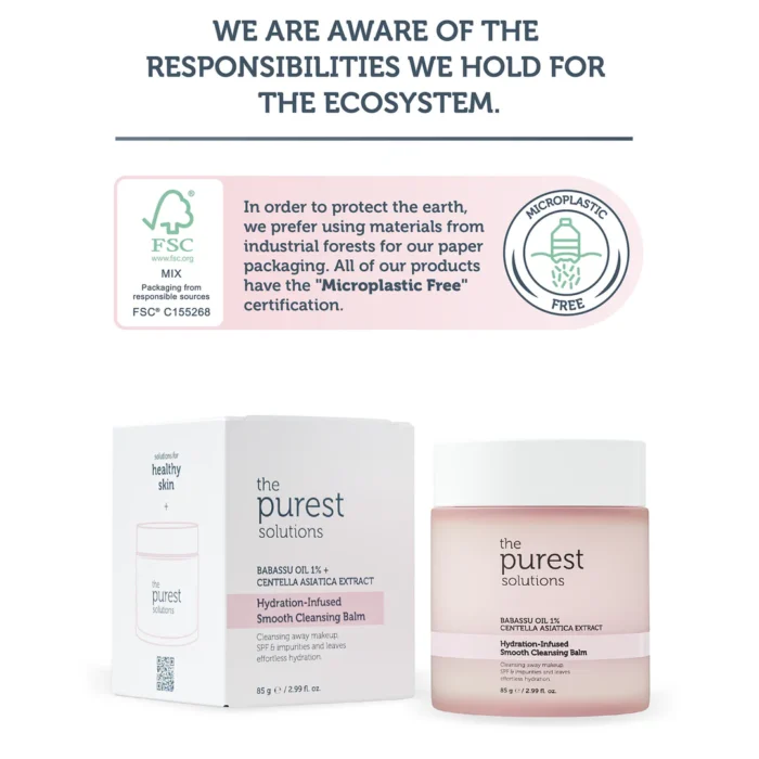 ⁦The Purest Solutions - Babassu Oil 1% + Centella Asiatica extract Hydration - Infused Smooth Cleansing Balm 85g⁩ - الصورة ⁦2⁩