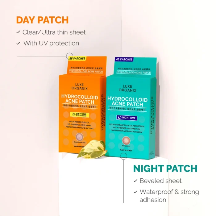 ⁦Luxe Organix Hydrocolloid Acne Spot Patch Night & Day Time⁩ - الصورة ⁦4⁩