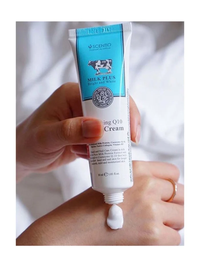 ⁦Scentio Milk Plus Whitening Q10 Hand Cream - 30 ml⁩ - الصورة ⁦2⁩