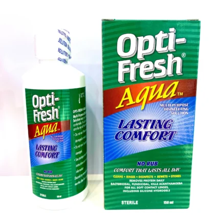 Opti Fresh Aqua multi-purpose sterilizing solution for soft contact lenses