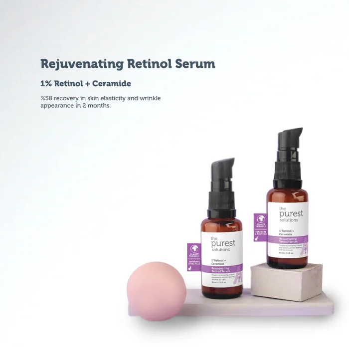 ⁦The Purest Solutions %1 Retinol + Ceramide Rejuvenating Retinol Serum 30 ml⁩ - الصورة ⁦2⁩