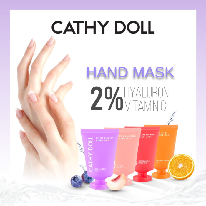 CATHY DOLL 2% HYALURON HAND MASK 2 Flavors