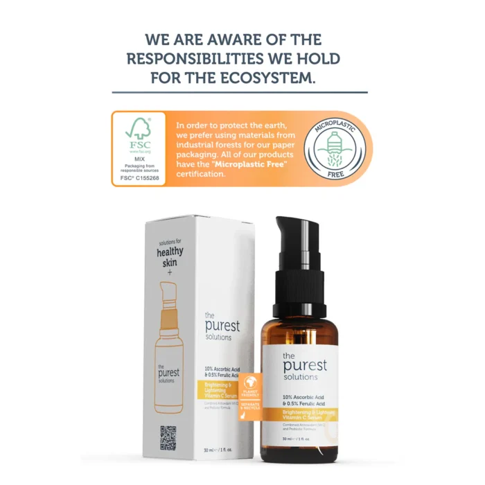 ⁦The Purest Solutions Brightening & Lighteninig Vitamin C Serum 30 Ml⁩ - الصورة ⁦3⁩