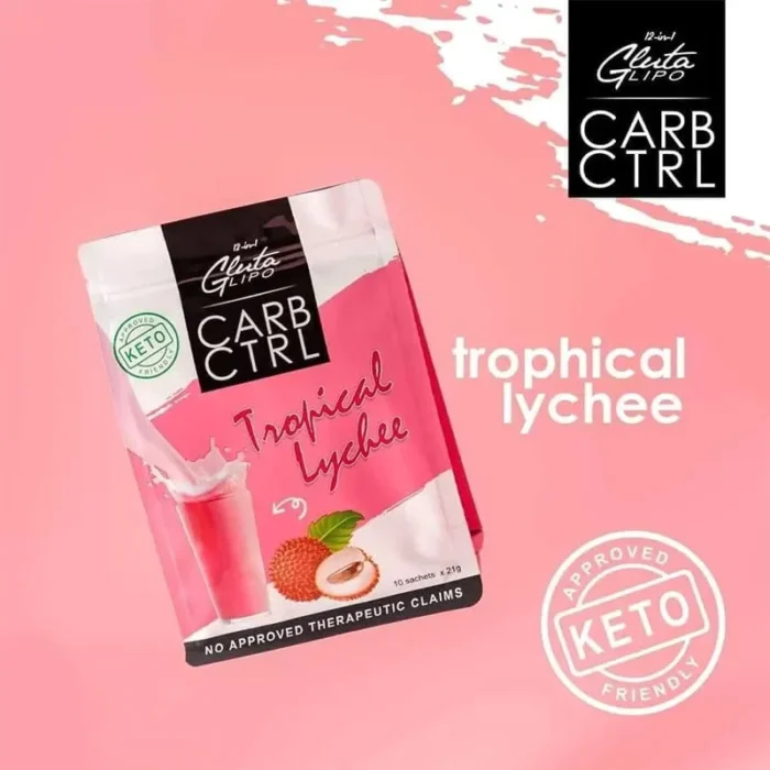 ⁦12in1 Glutalipo CARB CTRL Tropical Lychee (21g x 10 Sachets)⁩ - الصورة ⁦4⁩