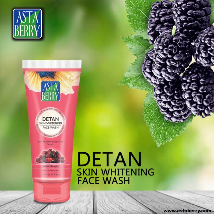 ⁦ASTABERRY Detan Skin Whitening Face Wash (100 ml)⁩ - الصورة ⁦2⁩