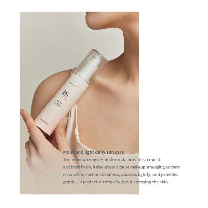 ⁦++++BEAUTY OF JOSEON Ginseng Moist Sun Serum SPF 50+ PA⁩ - الصورة ⁦4⁩