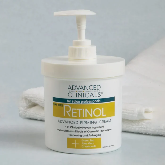 ⁦ADVANCED CLINICALS - Retinol, Advanced Firming Cream, (454 g)⁩ - الصورة ⁦2⁩
