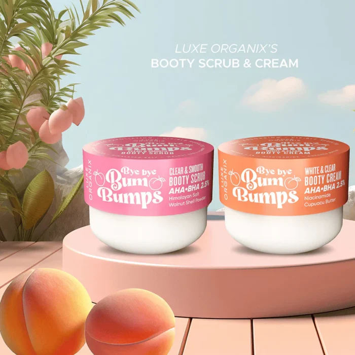 Luxe Organix Bye Bye Bum Bumps Booty Cream & Scrub 230 g