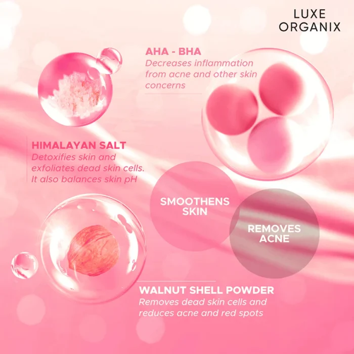 ⁦Luxe Organix Bye Bye Bum Bumps Booty Cream & Scrub 230 g⁩ - الصورة ⁦5⁩