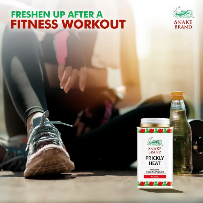 ⁦SNAKE BRAND Prickly Heat Cooling Powder Classic Scent 140 g⁩ - الصورة ⁦6⁩