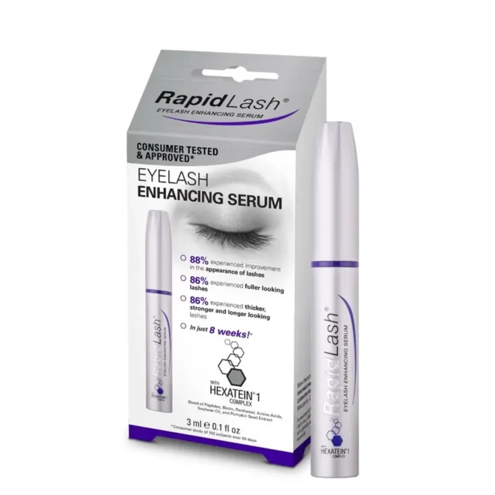 RapidLash Eyelash Enhancing Serum - 3 ml - Promotes Appearance of Longer, Fuller, And Thicker Eyelashes