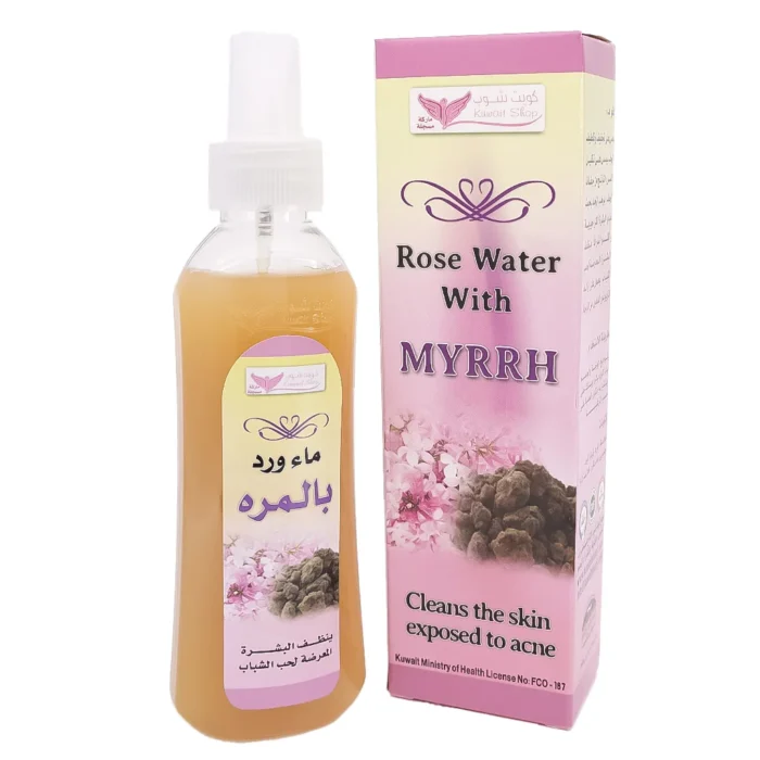 ⁦Rose water with Myrrh from Kuwait Shop 200ml⁩ - الصورة ⁦2⁩