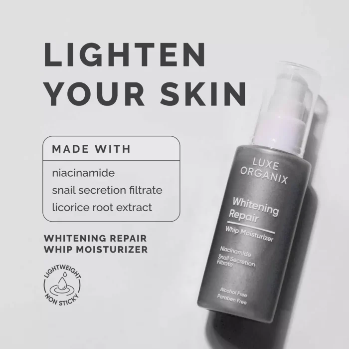 ⁦Luxe Organix Whitening Repair Ultra Light Glow Moisturizer 80ml⁩ - الصورة ⁦3⁩