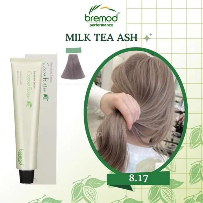 Bremod Performance Cocoa Butter Hair Colourant 8.17 Milk Tea Ash