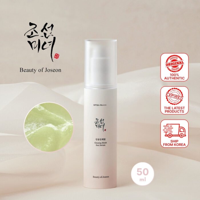 ⁦++++BEAUTY OF JOSEON Ginseng Moist Sun Serum SPF 50+ PA⁩ - الصورة ⁦6⁩