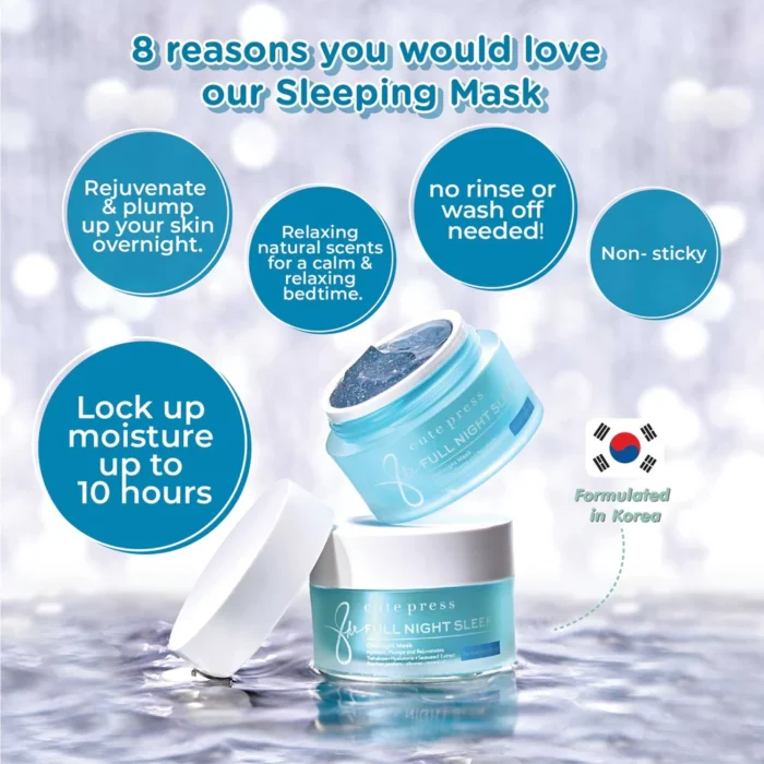 ⁦Cute Press 8 Hr Full Night Sleep Overnight Mask⁩ - الصورة ⁦5⁩
