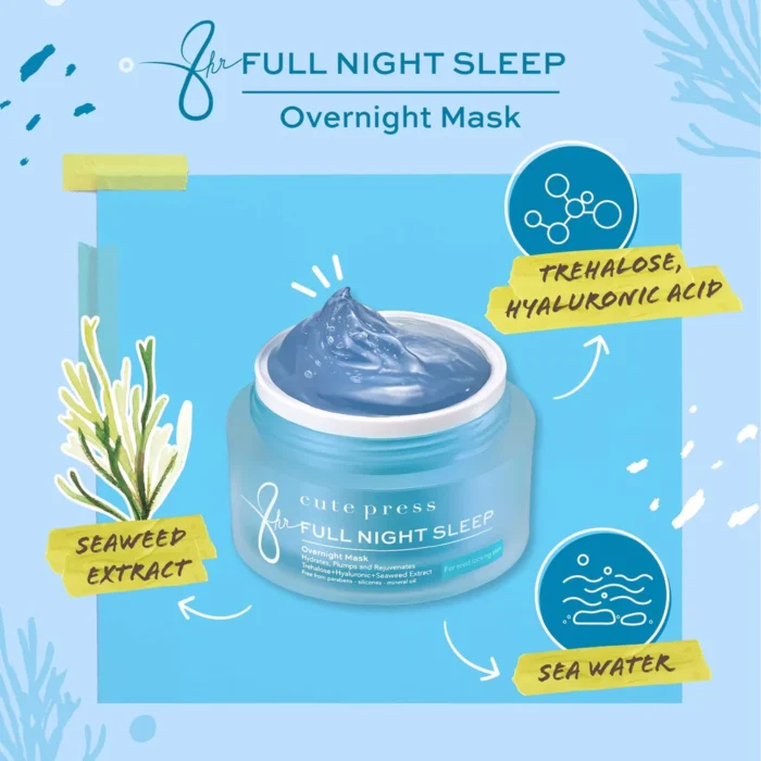 ⁦Cute Press 8 Hr Full Night Sleep Overnight Mask⁩ - الصورة ⁦6⁩