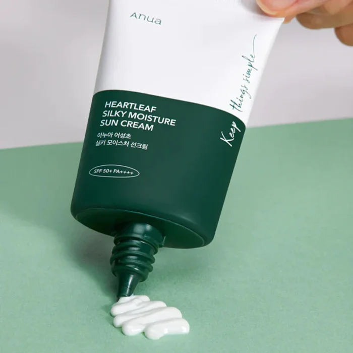 ⁦Anua Heartleaf Silky Moisture Sun Cream (50ml)⁩ - الصورة ⁦3⁩
