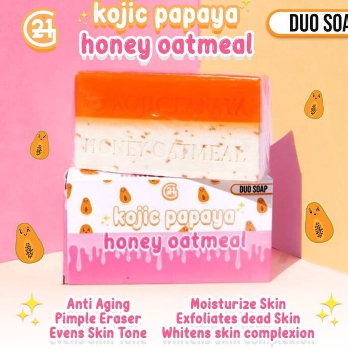 ⁦G21 Kojic Papaya Honey Oatmeal Duo Soap 150g⁩ - الصورة ⁦7⁩