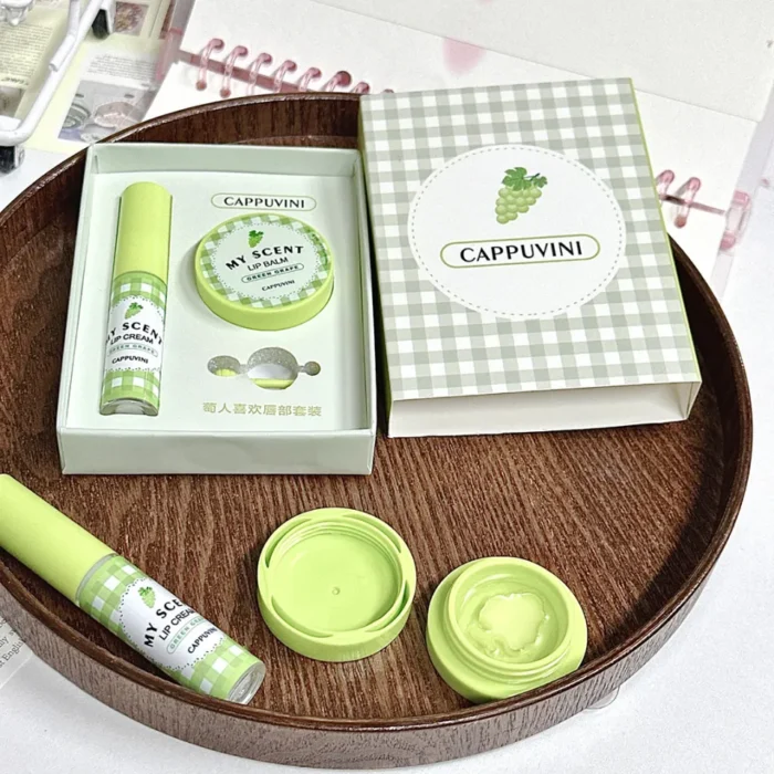 ⁦Cappuvini Fruit Lip Cream Lip Mask Set Hydrating, Moisturizing And Smoothing Lip Lines⁩ - الصورة ⁦5⁩