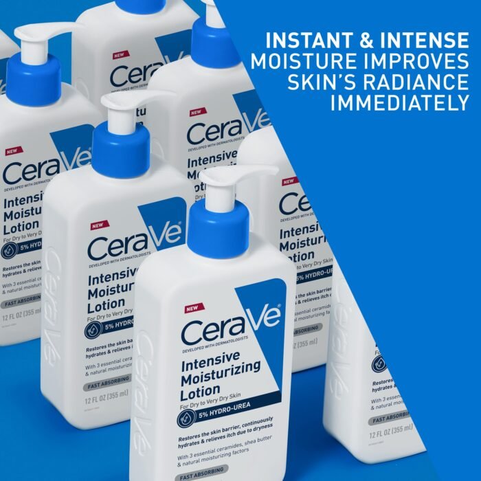 ⁦CeraVe Intensive Moisturizing Body Lotion with Hydro-Urea for Dry Skin + Itch Relief 12 oz⁩ - الصورة ⁦7⁩