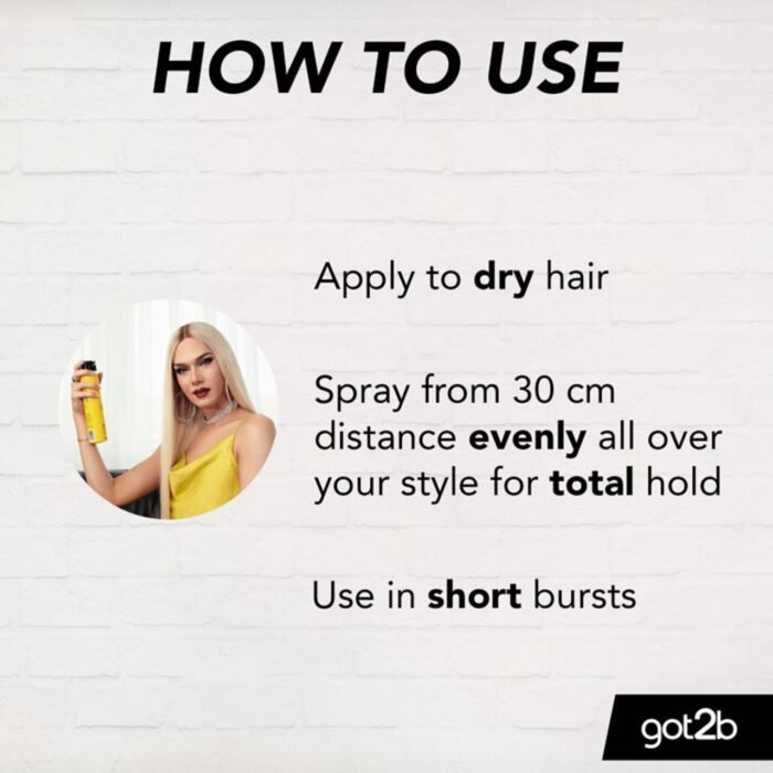 ⁦got2b Glued Blasting Freeze Hold Hairspray 100ml⁩ - الصورة ⁦2⁩