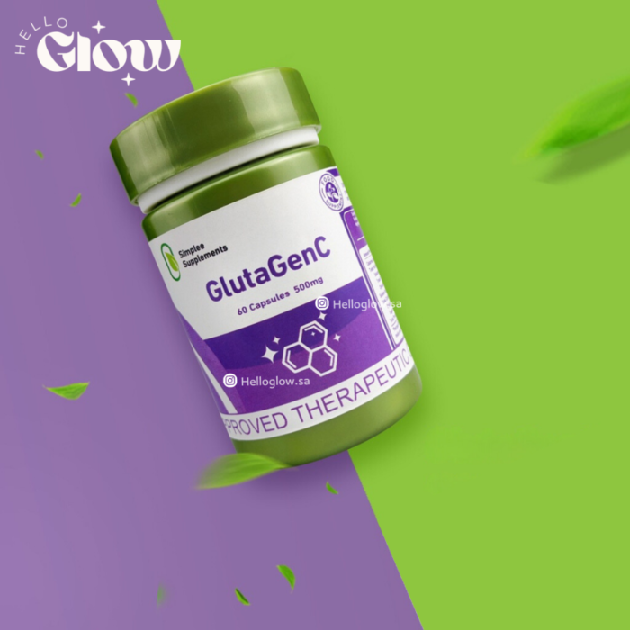 ⁦Simplee GlutaGenC Whitening Capsule Supplement 60 capsules⁩ - الصورة ⁦3⁩